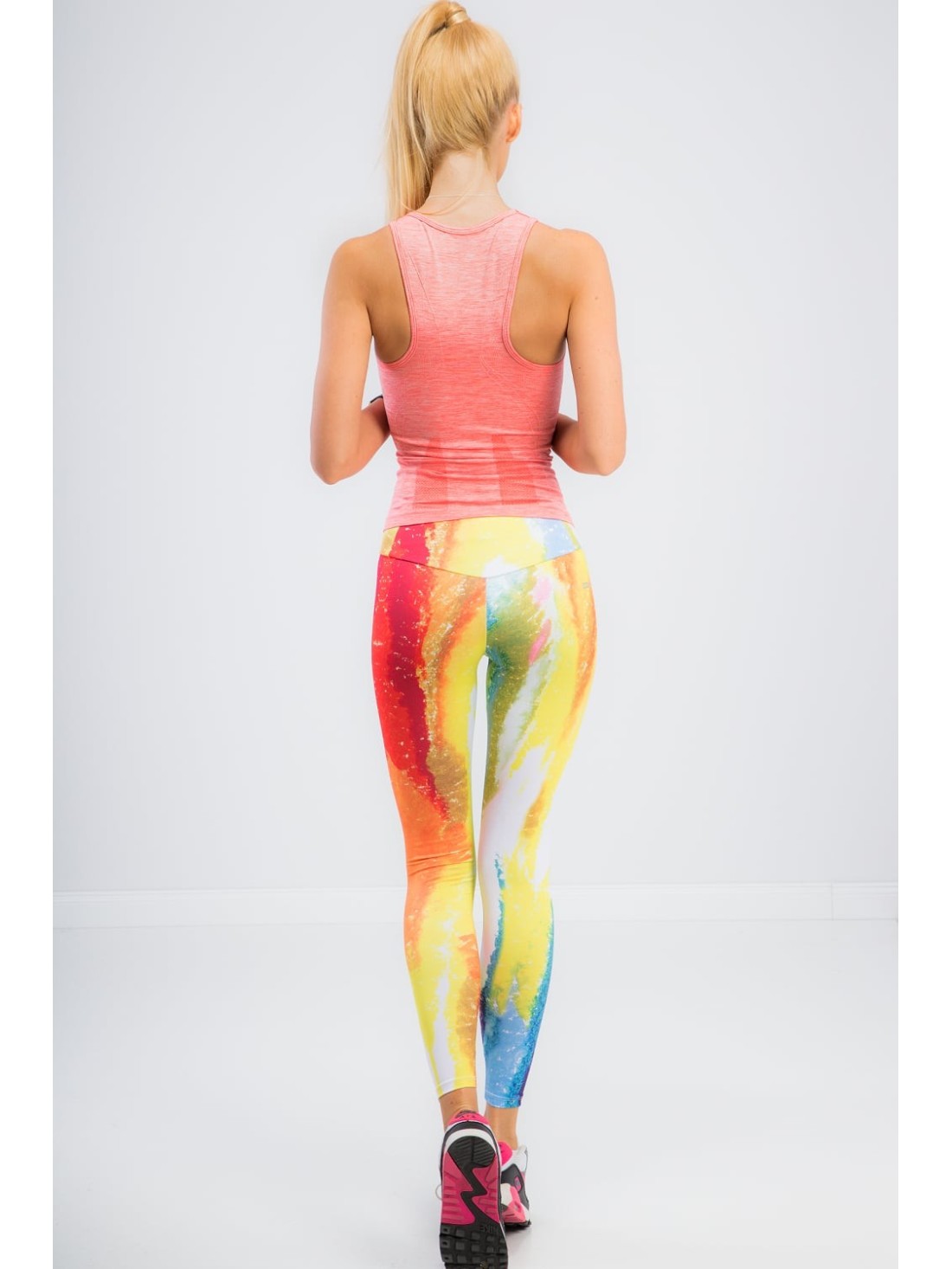 Bunt gepunktete Sportleggings HT001 – Online-Shop – Boutique